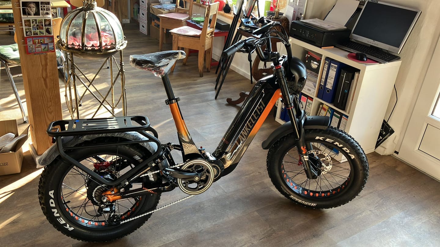 Lankeleisi RX800 Plus 1000W 20 Fatbike Vollgefedertes Elektrofahrrad 48V 20Ah Sams genannt.