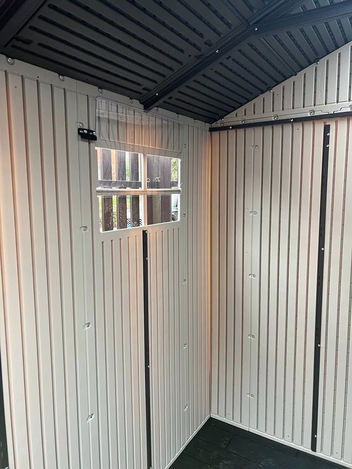Lifetime 7x7 ft outdoor storage shed
