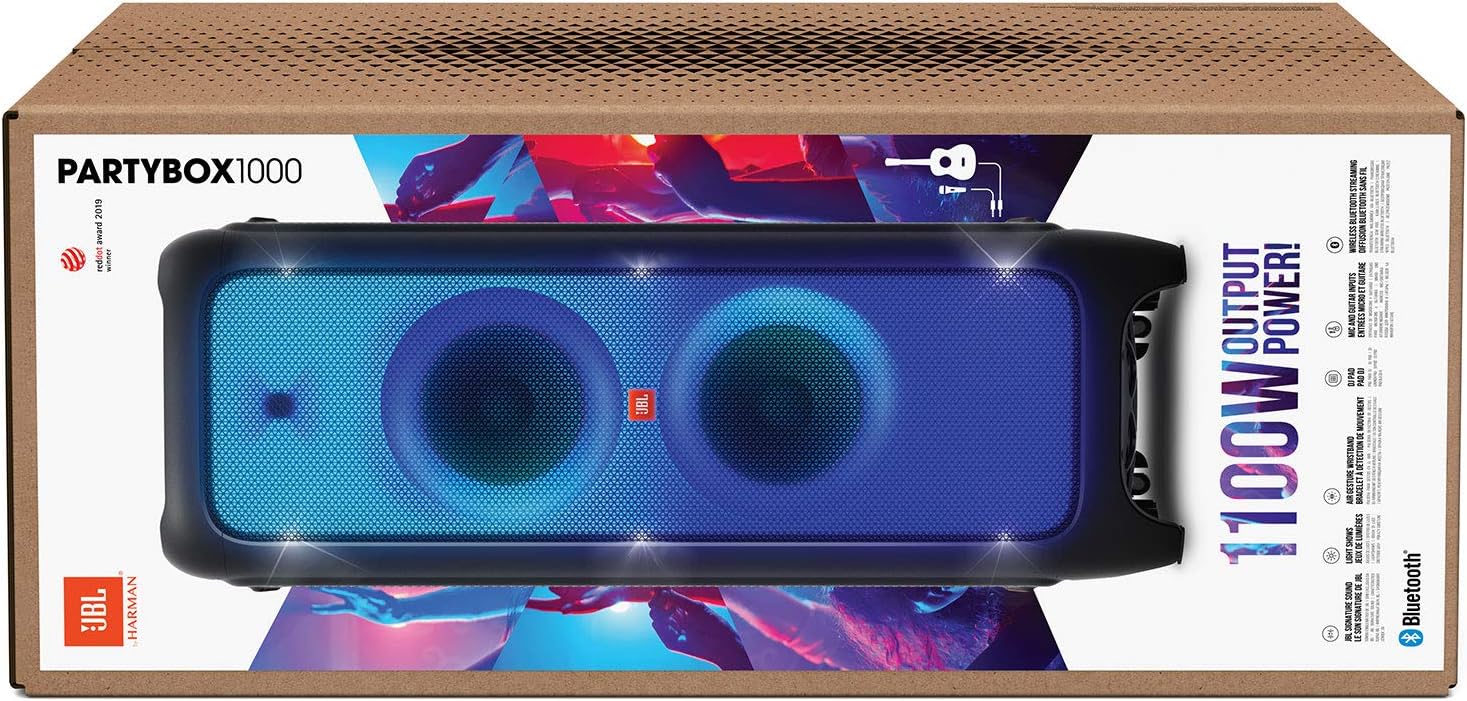 JBL PartyBox 1000 - High Power Wireless Bluetooth Party Speaker,Black