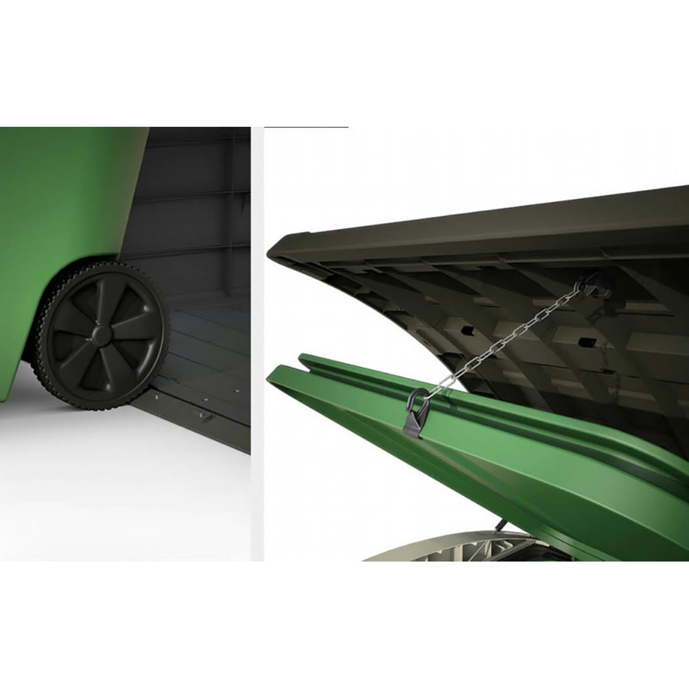 Keter Store It Out Max 1200L Outdoor Garden & Wheelie Bin Storage Shed – Brown/Beige