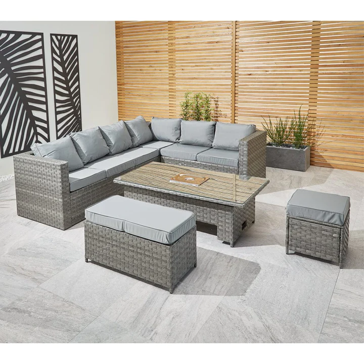 MONACO 9 SEATER ICE BUCKET RATTAN DINING SET