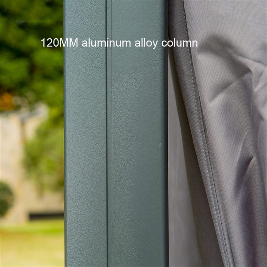 3x4m Aluminum Frame Roof Gazebo Solid Roof Party Galvanized