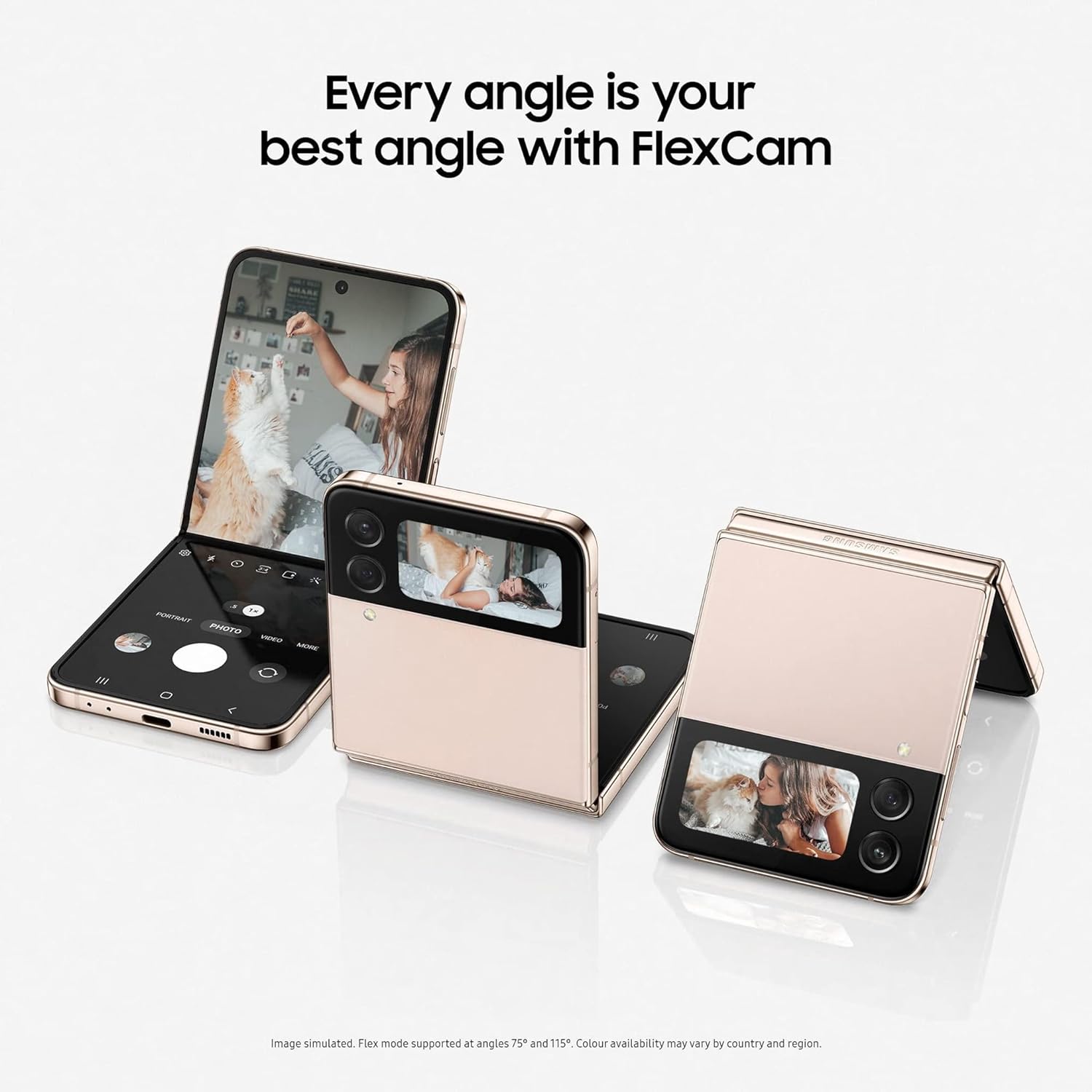 Samsung Galaxy Z Flip4 5G Smartphone Sim Free Android Folding Phone, UK Version